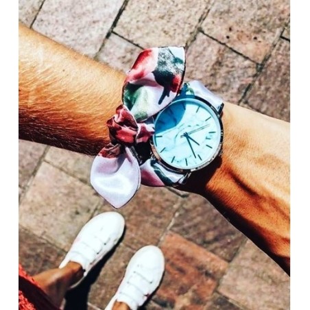 MONTRE DOUX PRINTEMPS ARGENT