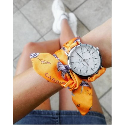 Montre Femme Bracelet Foulard En Soie
