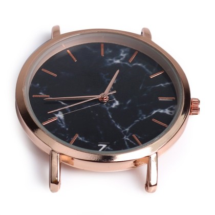 Montre rose gold online cadran noir
