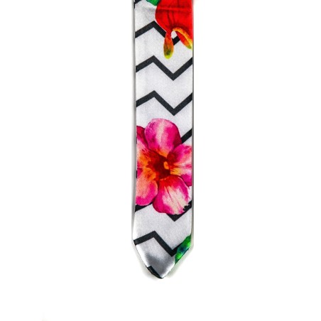 PULSERA DE SEDA FLORES DE...