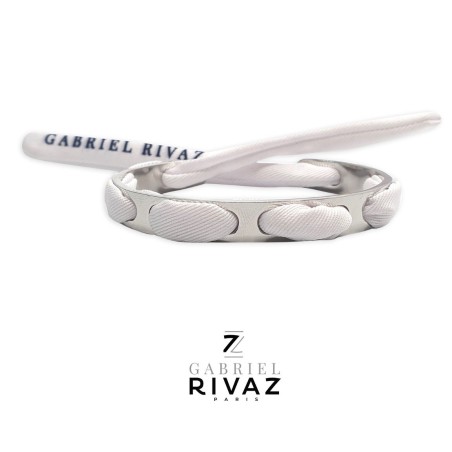 Bracelet Acier & Ruban de...