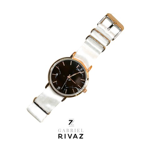 BRACELET NATO-SOIE BLANC