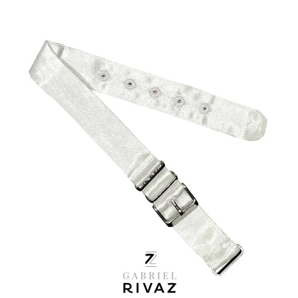 BRACELET NATO-SOIE BLANC