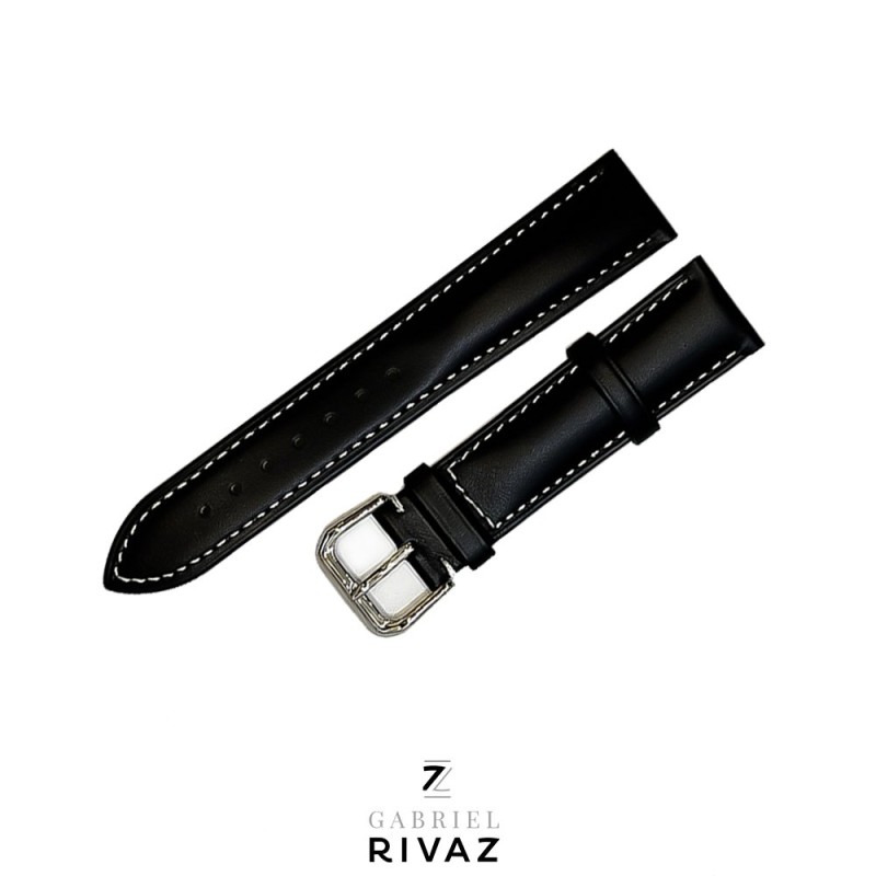 BRACELET SIMILI CUIR NOIR MONTRE CONNECTEE